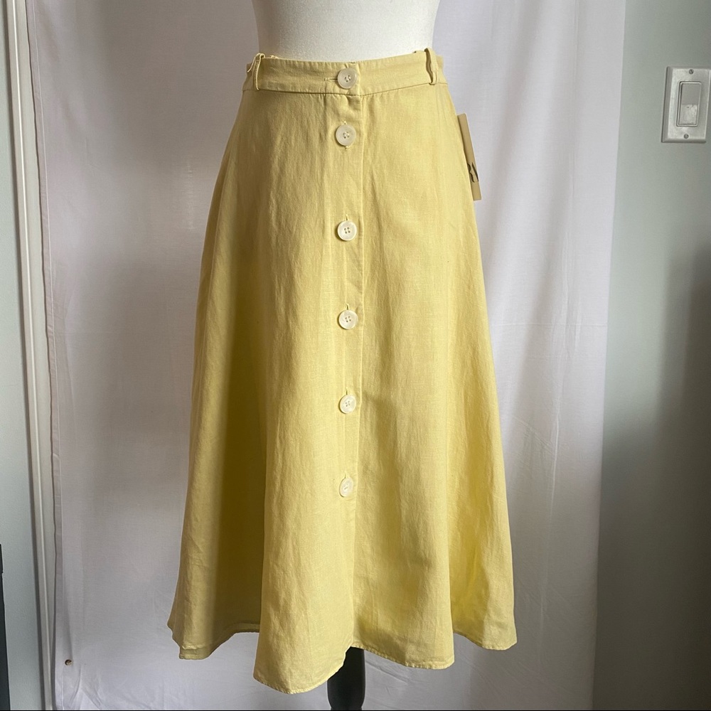 Zara Light Yellow Skirt